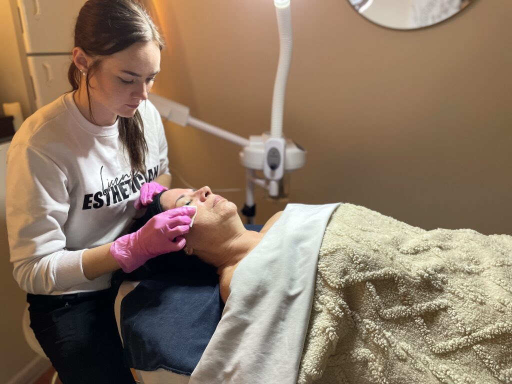Esthetics and skin care services at The Boulevard in Farmington, Missouri.